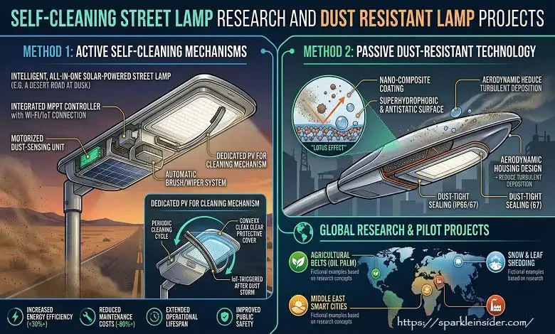 Self Cleaning Street Lamp Research Dust Resistant Lamp Projects Exist
